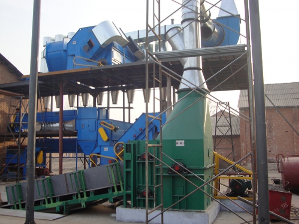 開棉機(jī)安裝現(xiàn)場